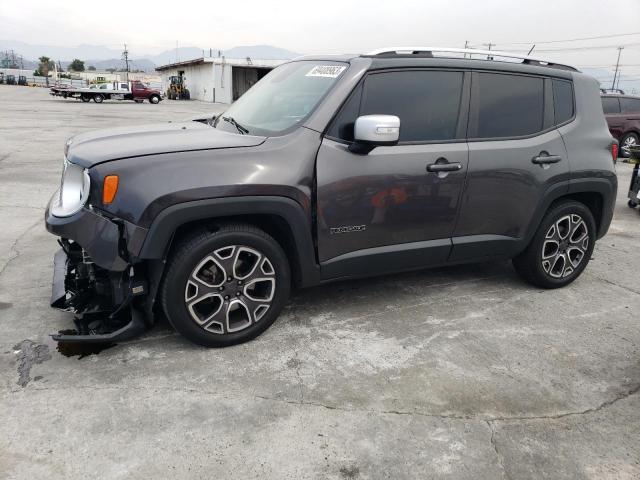 ZACCJADT7GPC82369 - 2016 JEEP RENEGADE LIMITED GRAY photo 1