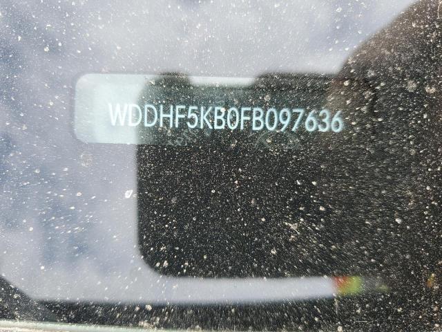 WDDHF5KB0FB097636 - 2015 MERCEDES-BENZ E 350 GRAY photo 12