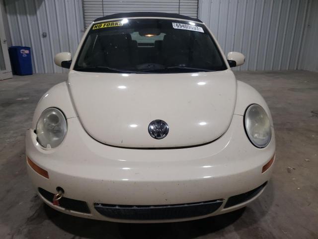 3VWPF31Y98M407811 - 2008 VOLKSWAGEN NEW BEETLE CONVERTIBLE S CREAM photo 5