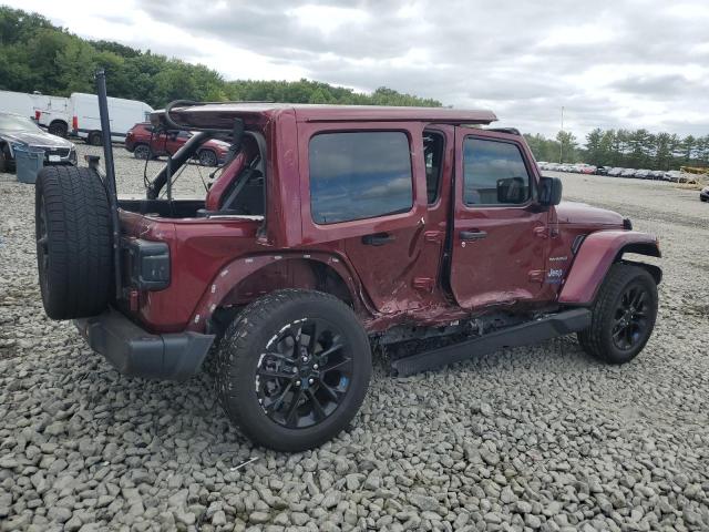 1C4JJXP64NW124510 - 2022 JEEP WRANGLER U SAHARA 4XE RED photo 3