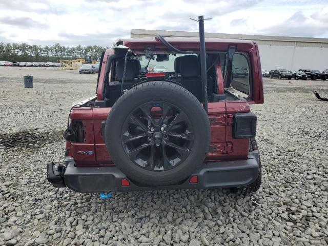 1C4JJXP64NW124510 - 2022 JEEP WRANGLER U SAHARA 4XE RED photo 6