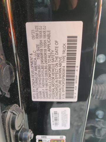 5FPYK3F53PB053814 - 2023 HONDA RIDGELINE RTL Qara foto 12