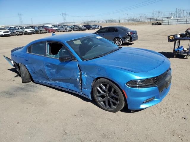 2C3CDXBG9PH607383 - 2023 DODGE CHARGER SXT BLUE photo 4