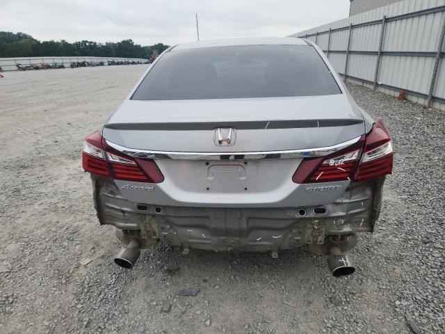 1HGCR2F61GA133396 - 2016 HONDA ACCORD SPORT GRAY photo 6