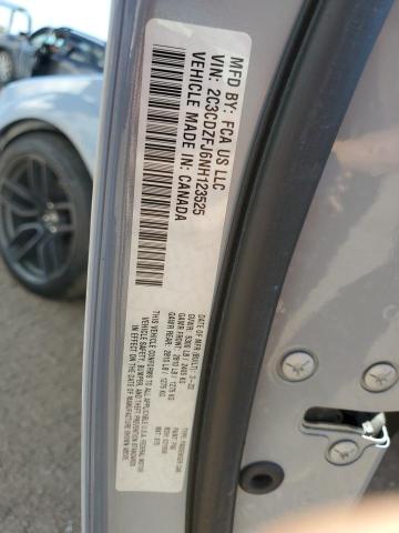 2C3CDZFJ6NH123525 - 2022 DODGE CHALLENGER R/T SCAT PACK GRAY photo 12