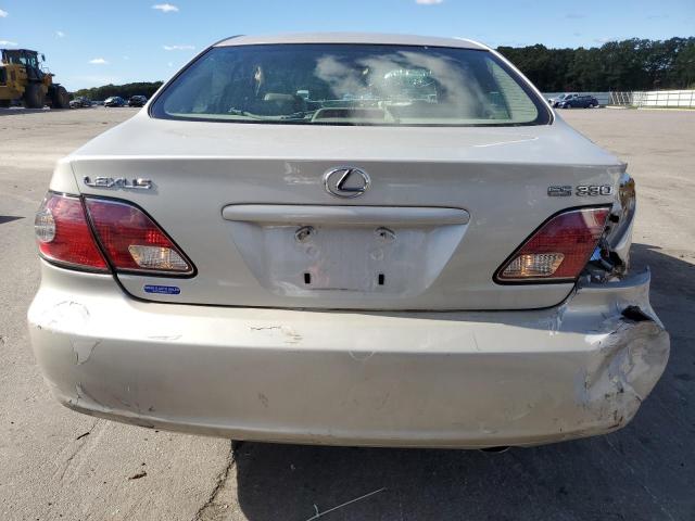 JTHBA30G845040967 - 2004 LEXUS ES 330 BEIGE photo 6