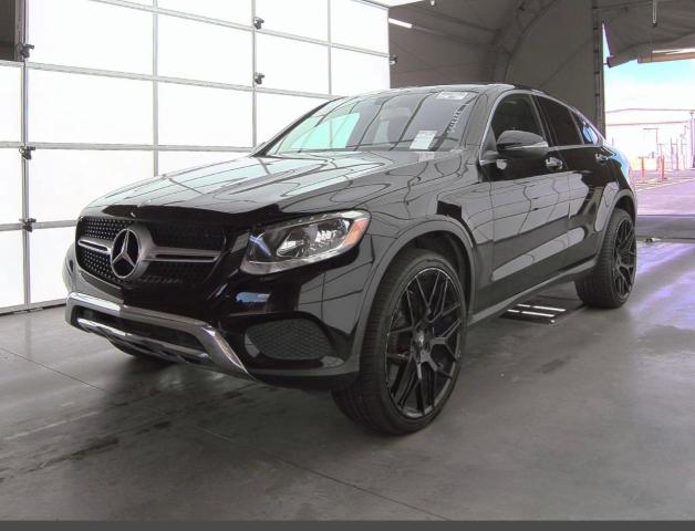 WDC0J4KB7HF159717 - 2017 MERCEDES-BENZ GLC COUPE 300 4MATIC BLACK photo 2