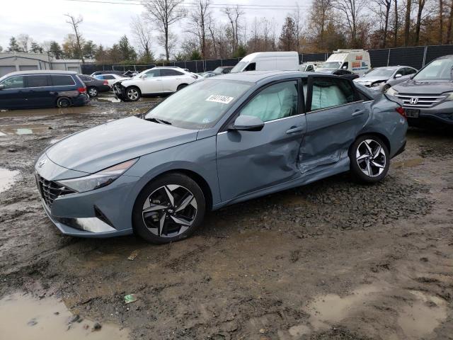 KMHLP4AG7MU091290 - 2021 HYUNDAI ELANTRA LIMITED GRAY photo 1