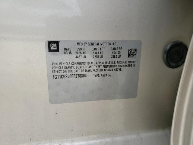 1G11C5SL6FF278304 - 2015 CHEVROLET MALIBU 1LT TAN photo 12
