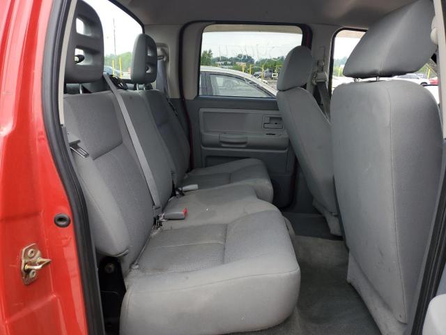 1D7HE48N96S504464 - 2006 DODGE DAKOTA QUAD SLT RED photo 10