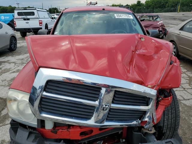1D7HE48N96S504464 - 2006 DODGE DAKOTA QUAD SLT RED photo 11