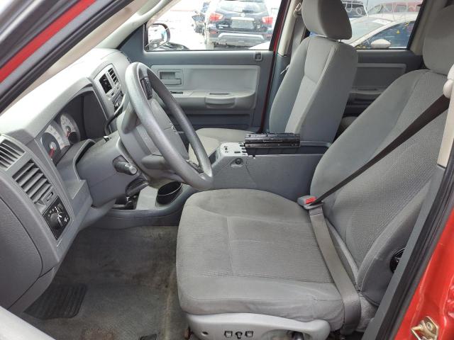 1D7HE48N96S504464 - 2006 DODGE DAKOTA QUAD SLT RED photo 7