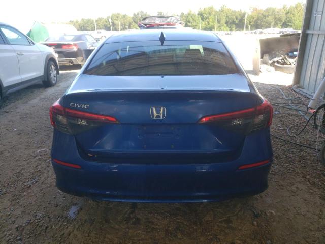 2HGFE2F27NH510494 - 2022 HONDA CIVIC LX BLUE photo 6