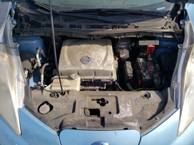 1N4AZ0CP1FC320508 - 2015 NISSAN LEAF S BLUE photo 11