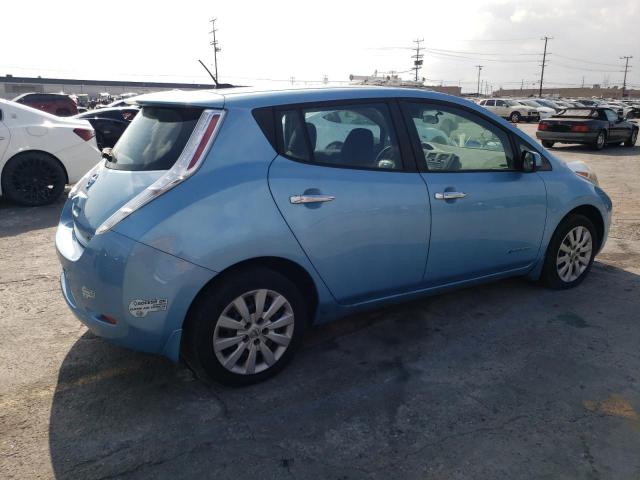 1N4AZ0CP1FC320508 - 2015 NISSAN LEAF S BLUE photo 3