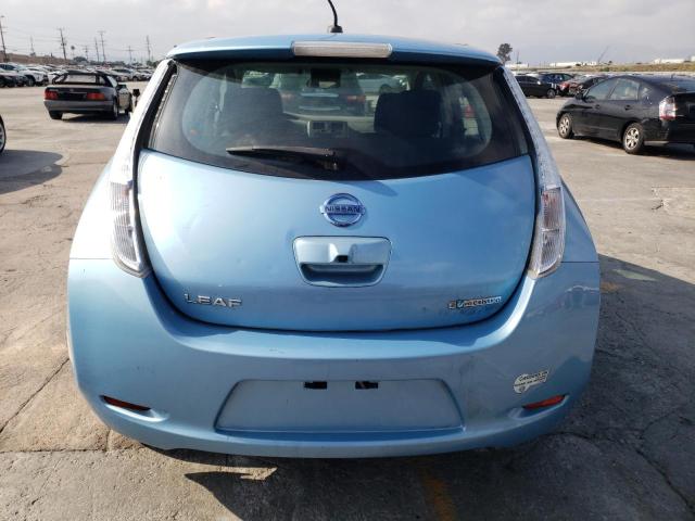 1N4AZ0CP1FC320508 - 2015 NISSAN LEAF S BLUE photo 6