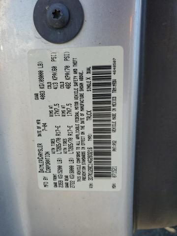3D7KU28C14G283216 - 2004 DODGE RAM 2500 ST SILVER photo 12