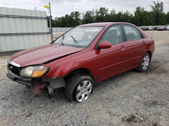 KNAFE221X95598639 - 2009 KIA SPECTRA EX RED photo 1