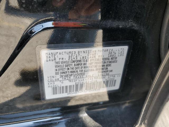 3N1AB7AP7JY242832 - 2018 NISSAN SENTRA S BLACK photo 12