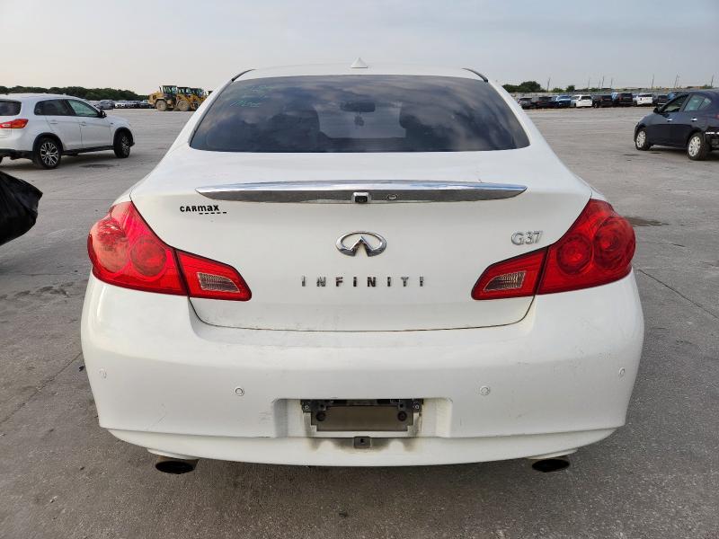 JN1CV6AP0CM623521 - 2012 INFINITI G37 BASE WHITE photo 6