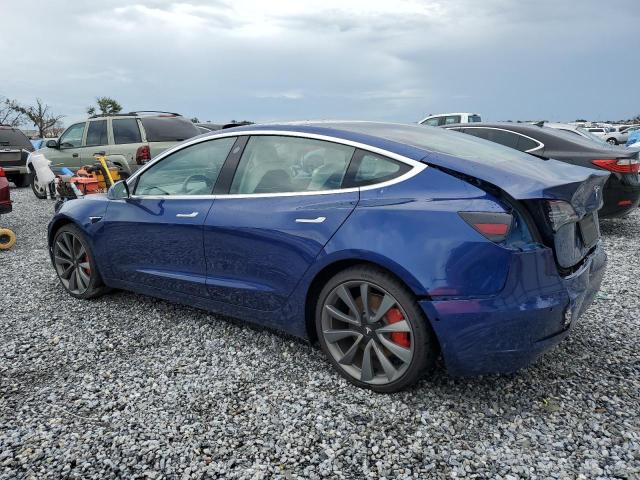 5YJ3E1ECXLF669650 - 2020 TESLA MODEL 3 Կապույտ լուսանկար 2