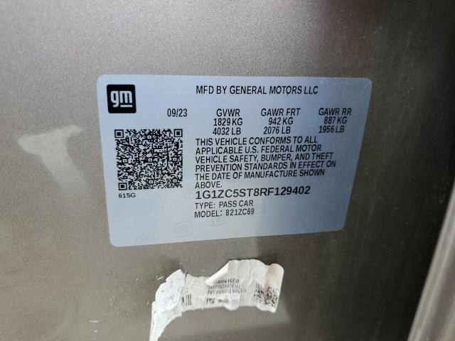 1G1ZC5ST8RF129402 - 2024 CHEVROLET MALIBU LS BROWN photo 12