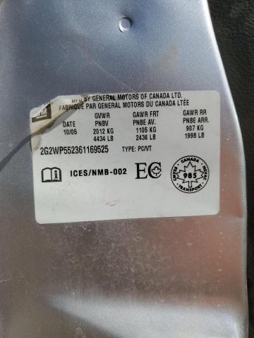 2G2WP552361169525 - 2006 PONTIAC GRAND PRIX Gümüş foto 12