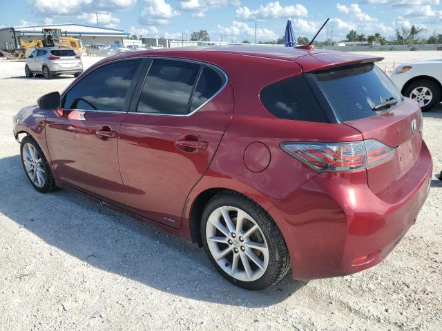 JTHKD5BH6C2074107 - 2015 LEXUS CT 200 RED photo 2