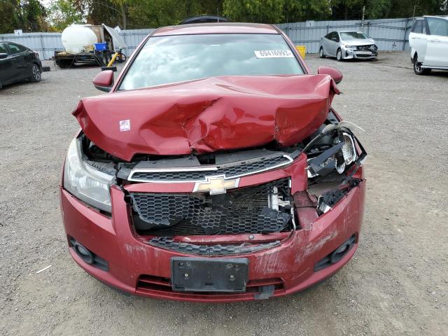 1G1PG5SB9D7127048 - 2013 CHEVROLET CRUZE LTZ RED photo 5