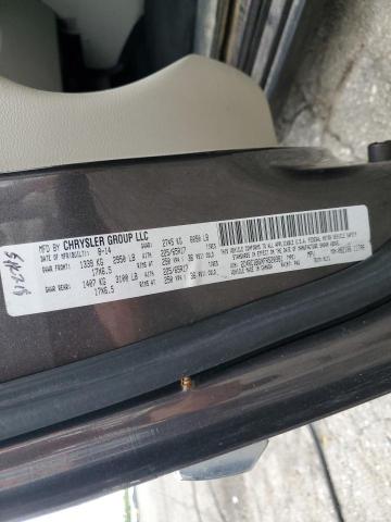 2C4RC1BGXFR520381 - 2015 CHRYSLER TOWN & COU TOURING GRAY photo 14
