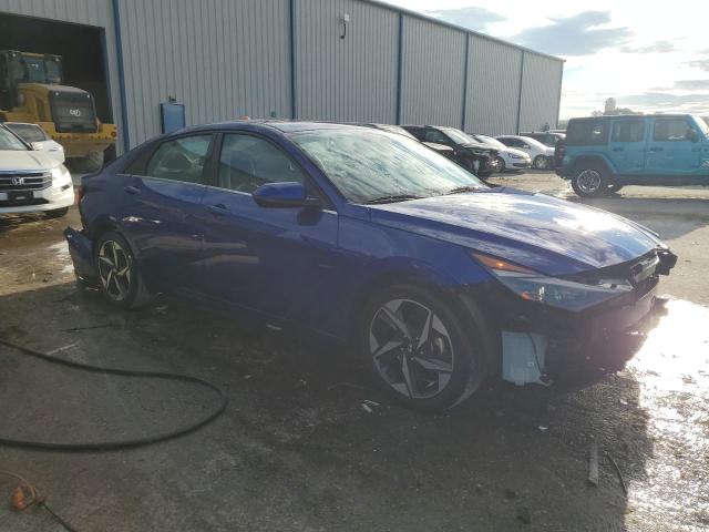 KMHLP4AG2MU172424 - 2021 HYUNDAI ELANTRA LIMITED BLUE photo 4