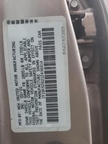 1Y1SK52821Z436814 - 2001 CHEVROLET GEO PRIZM BASE CREAM photo 12