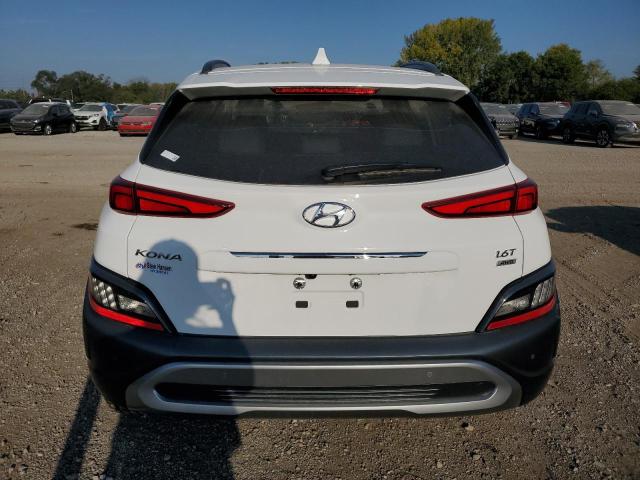 KM8K5CA37PU981785 - 2023 HYUNDAI KONA LIMITED WHITE photo 6