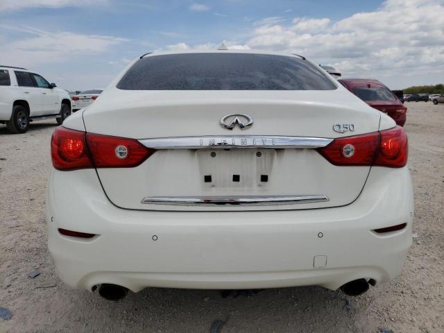 JN1BV7AP1FM357061 - 2015 INFINITI Q50 BASE WHITE photo 6