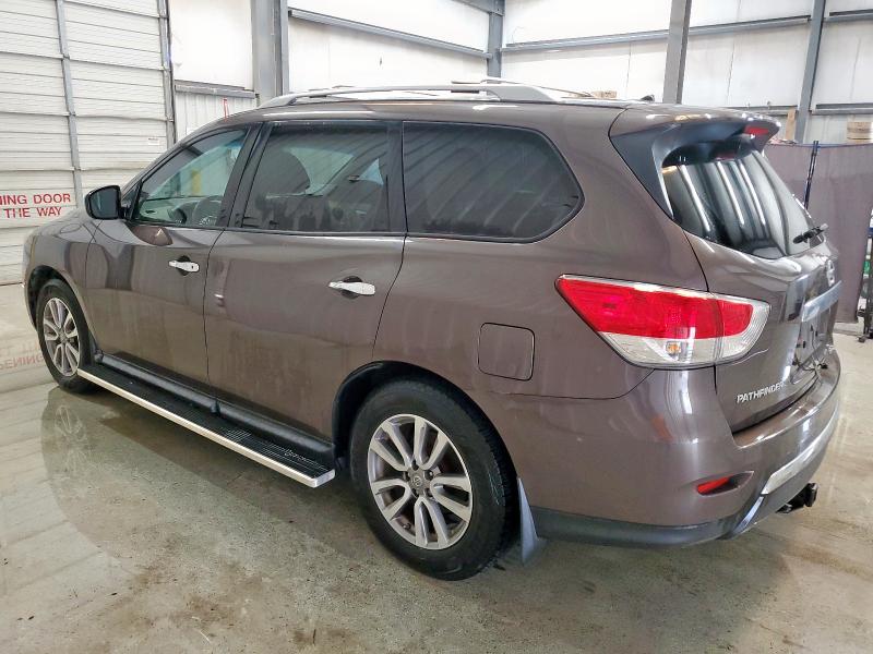 5N1AR2MN5FC653292 - 2015 NISSAN PATHFINDER S BROWN photo 2