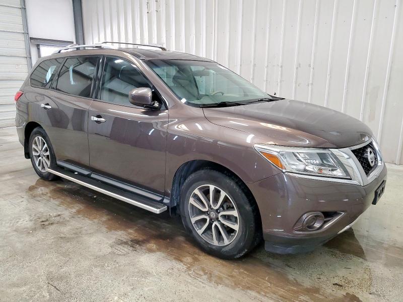 5N1AR2MN5FC653292 - 2015 NISSAN PATHFINDER S BROWN photo 4
