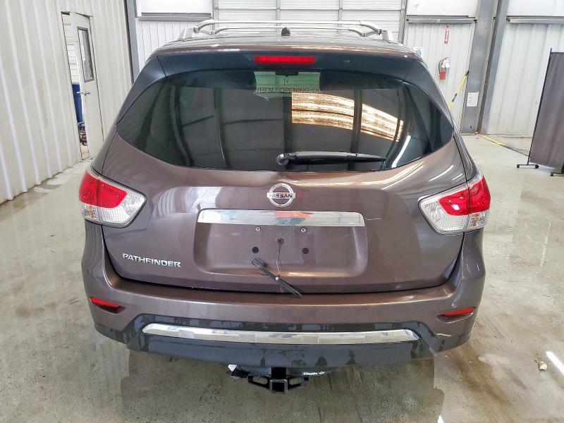 5N1AR2MN5FC653292 - 2015 NISSAN PATHFINDER S BROWN photo 6