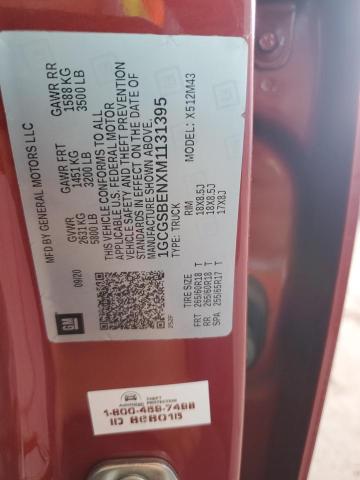 1GCGSBENXM1131395 - 2021 CHEVROLET COLORADO BURGUNDY photo 12