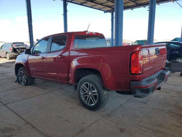 1GCGSBENXM1131395 - 2021 CHEVROLET COLORADO BURGUNDY photo 2