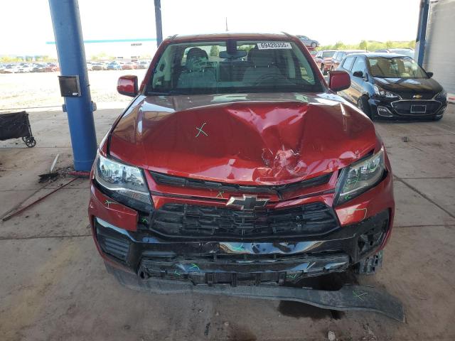 1GCGSBENXM1131395 - 2021 CHEVROLET COLORADO BURGUNDY photo 5
