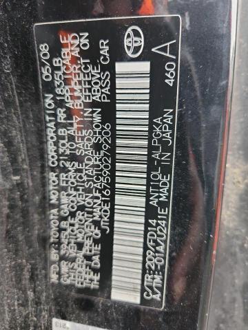 JTKDE167590279206 - 2009 TOYOTA SCION TC BLACK photo 12