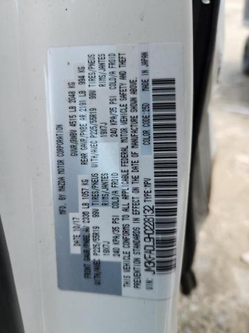 JM3KFADL9H0228132 - 2017 MAZDA CX-5 GRAND TOURING WHITE photo 13