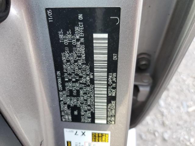 JTLKT324064053742 - 2006 TOYOTA SCION XB Silber Foto 12