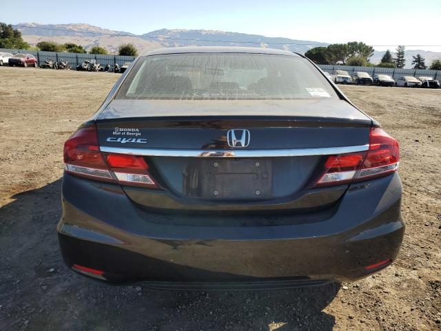 19XFB2F5XDE039078 - 2013 HONDA CIVIC LX BLACK photo 6