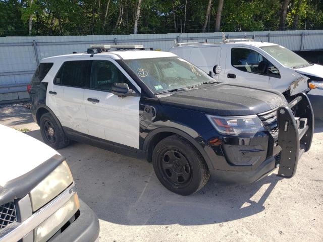 1FM5K8AR6HGD26699 - 2017 FORD EXPLORER POLICE INTERCEPTOR İki rəngli foto 4