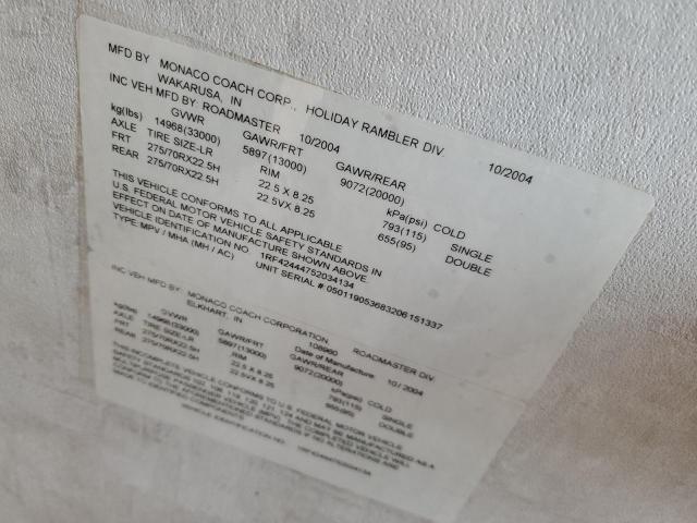 1RF42444752034134 - 2005 ROADMASTER RAIL MONOCOQUE İki rəngli foto 10