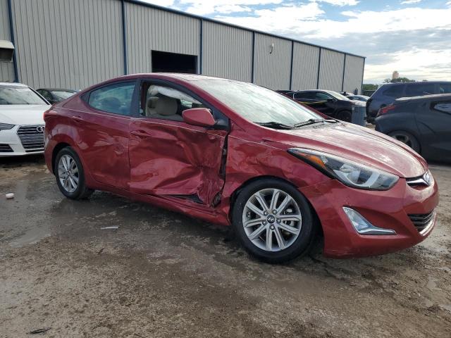 5NPDH4AE4GH763809 - 2016 HYUNDAI ELANTRA SE RED photo 4