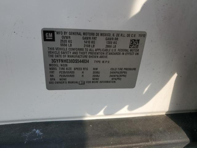 3GYFNHE38DS544834 - 2013 CADILLAC SRX PERFORMANCE COLLECTION Blanc photo 13