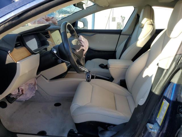 5YJSA1E29JF257747 - 2018 TESLA MODEL S BLUE photo 7