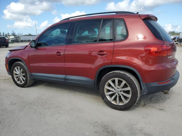WVGAV7AX6FW113348 - 2015 VOLKSWAGEN TIGUAN S MAROON photo 2